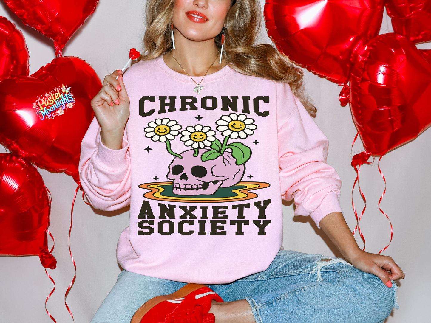 Chronic anxiety society DTF Print Ready to Press