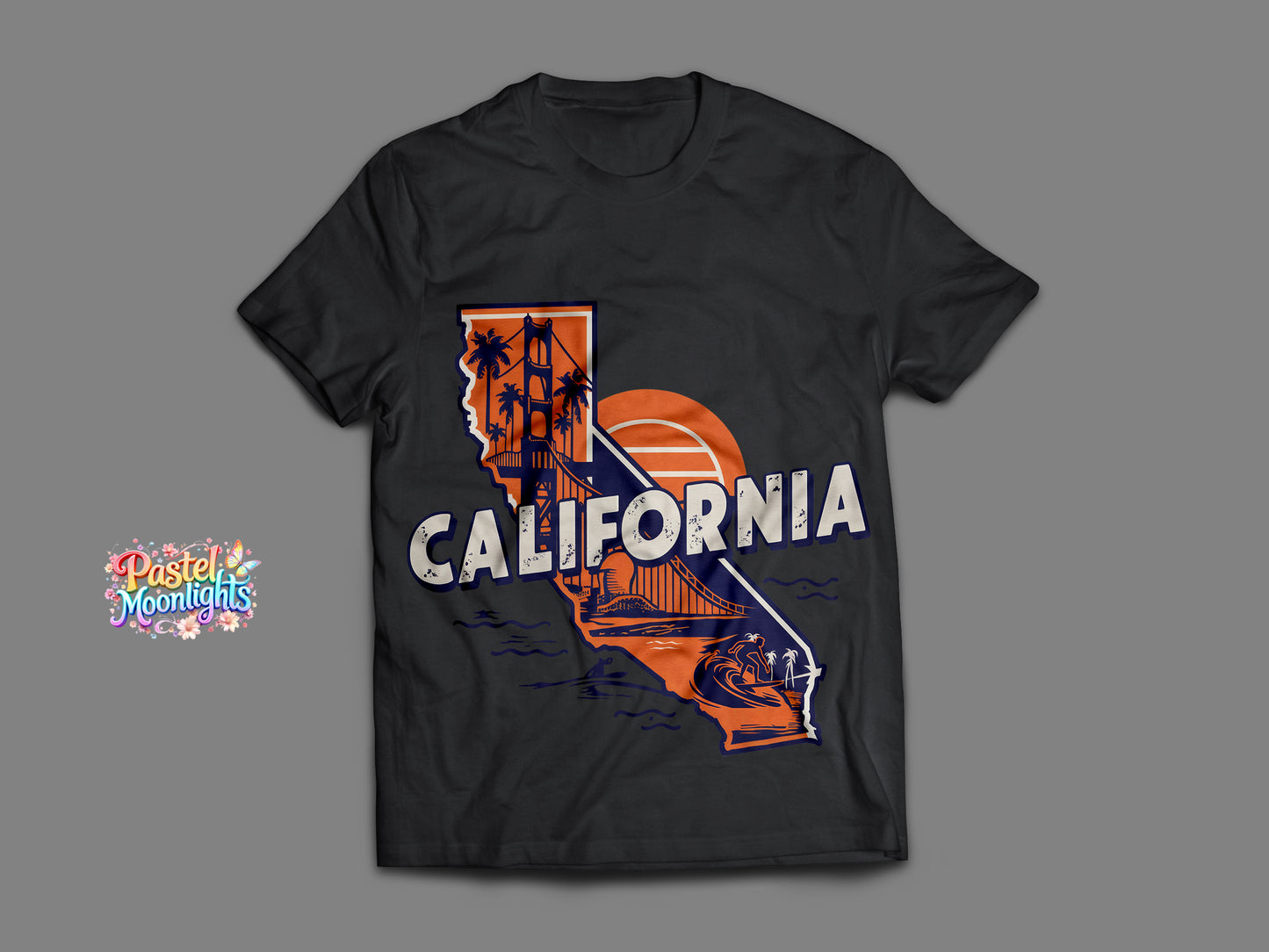 California The Golden State DTF Print Ready to Press