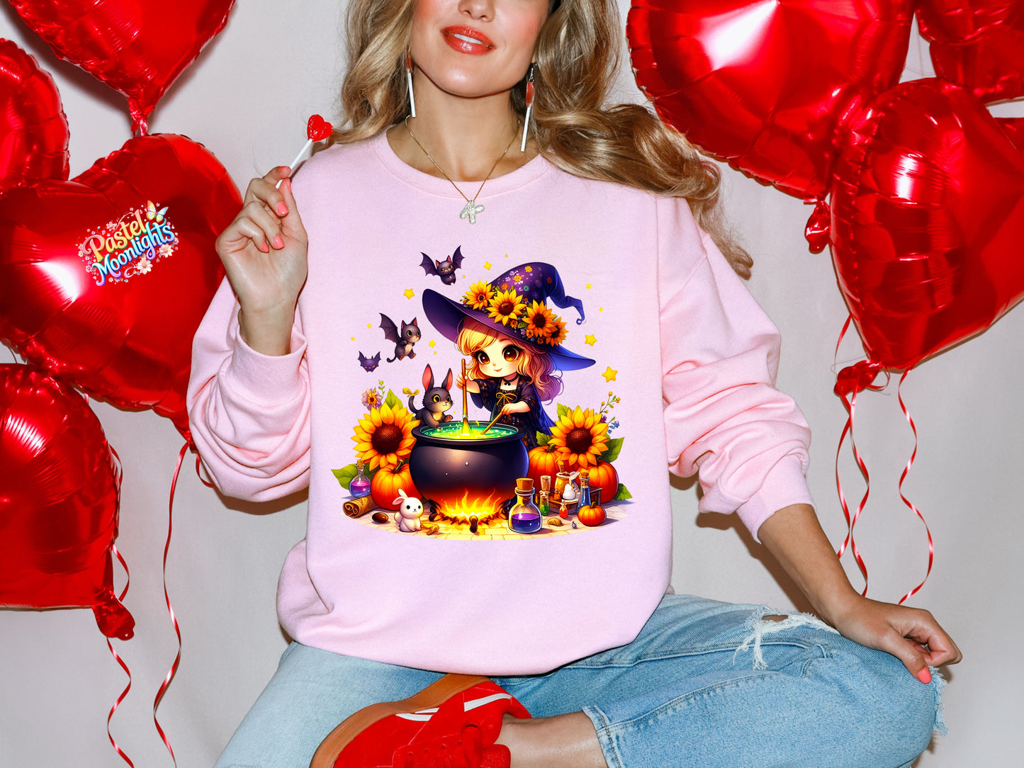 Cute Witch Design 28 DTF Print Ready to Press