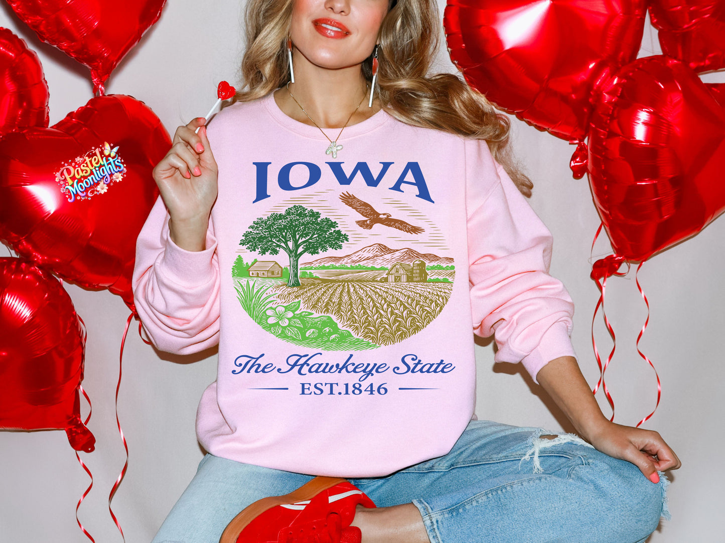 Iowa The Hawkeye State DTF Print Ready to Press