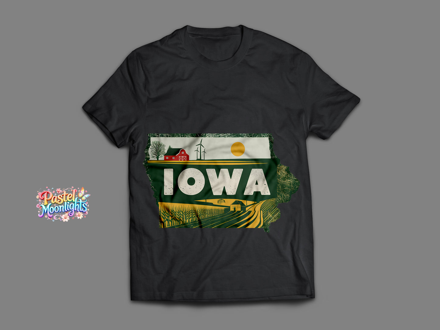 Iowa The Hawkeye State DTF Print Ready to Press