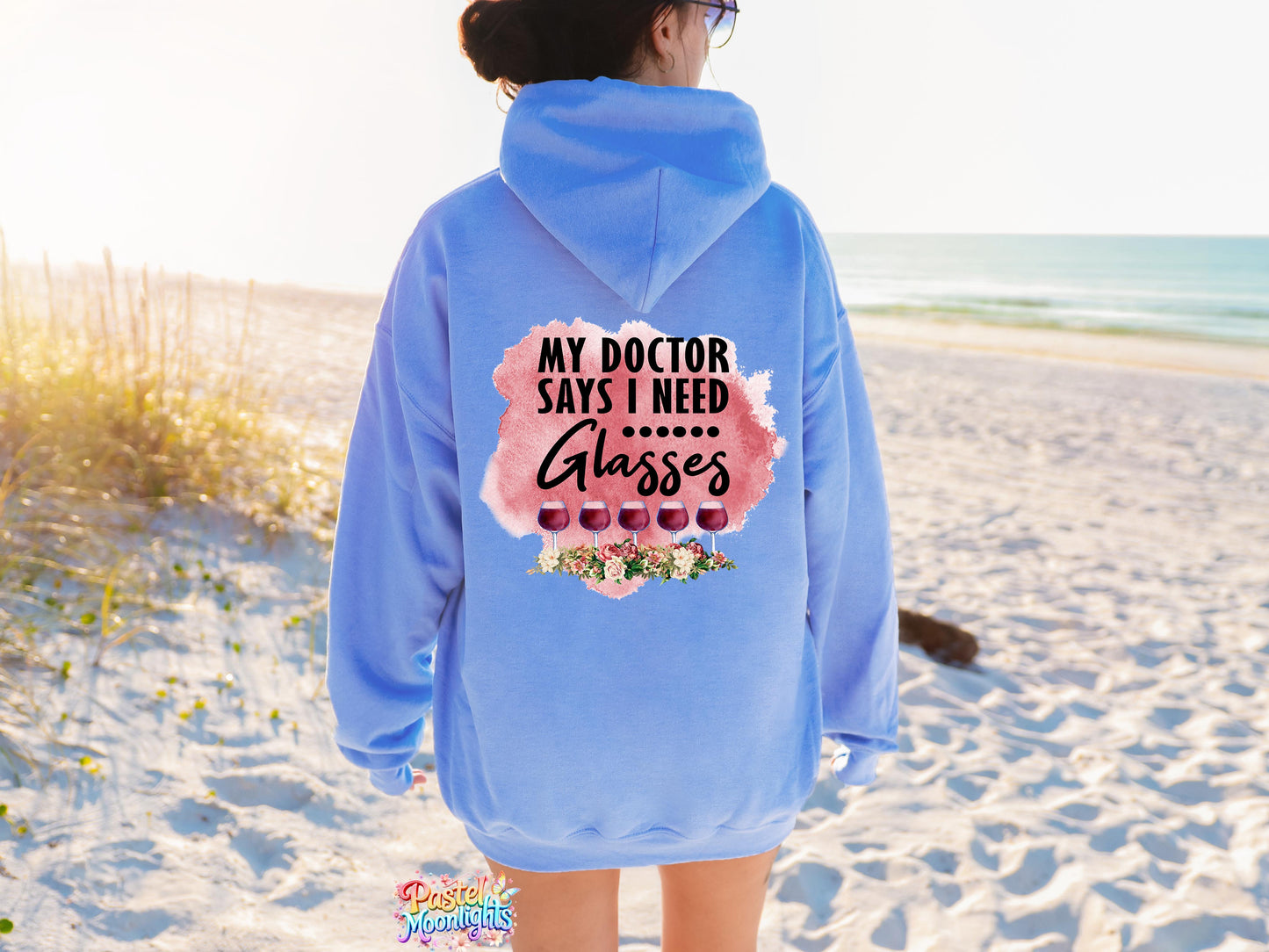 My Doctor Says i Need Glasses Wine DTF Print Ready to Press