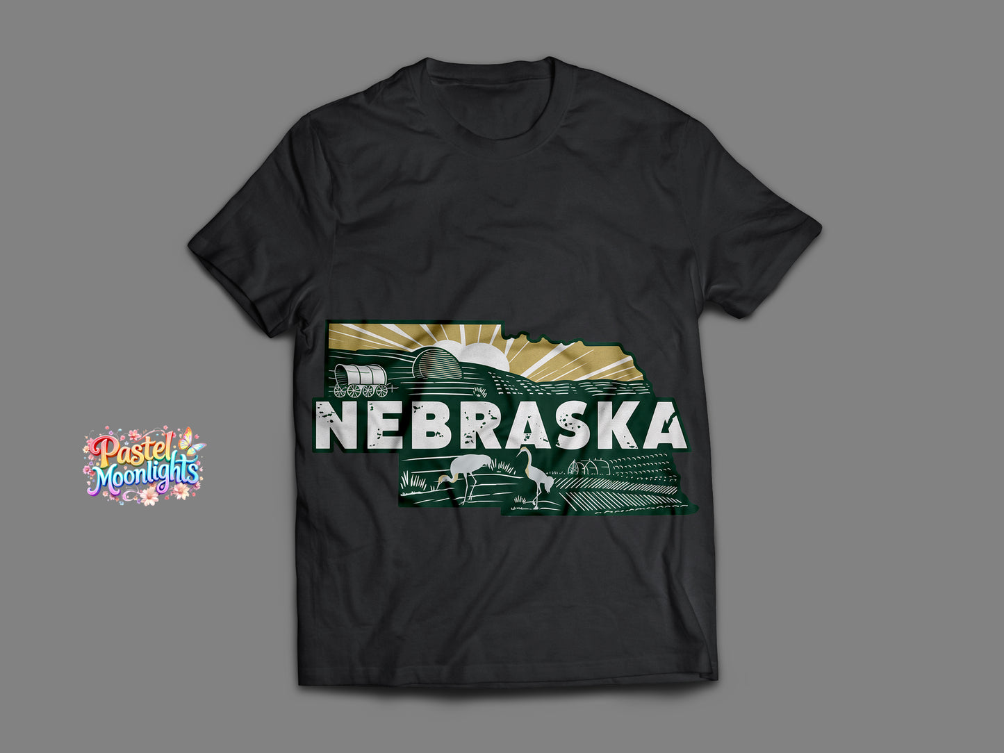 Nebraska The Cornhusker State DTF Print Ready to Press