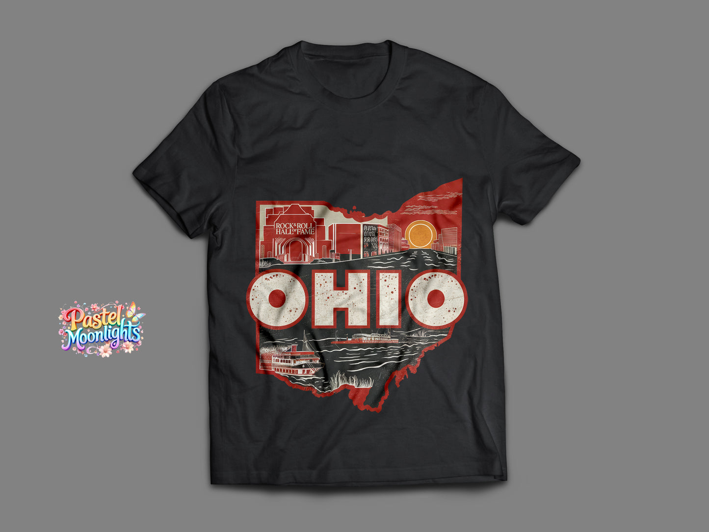 Ohio The Buckeye State DTF Print Ready to Press
