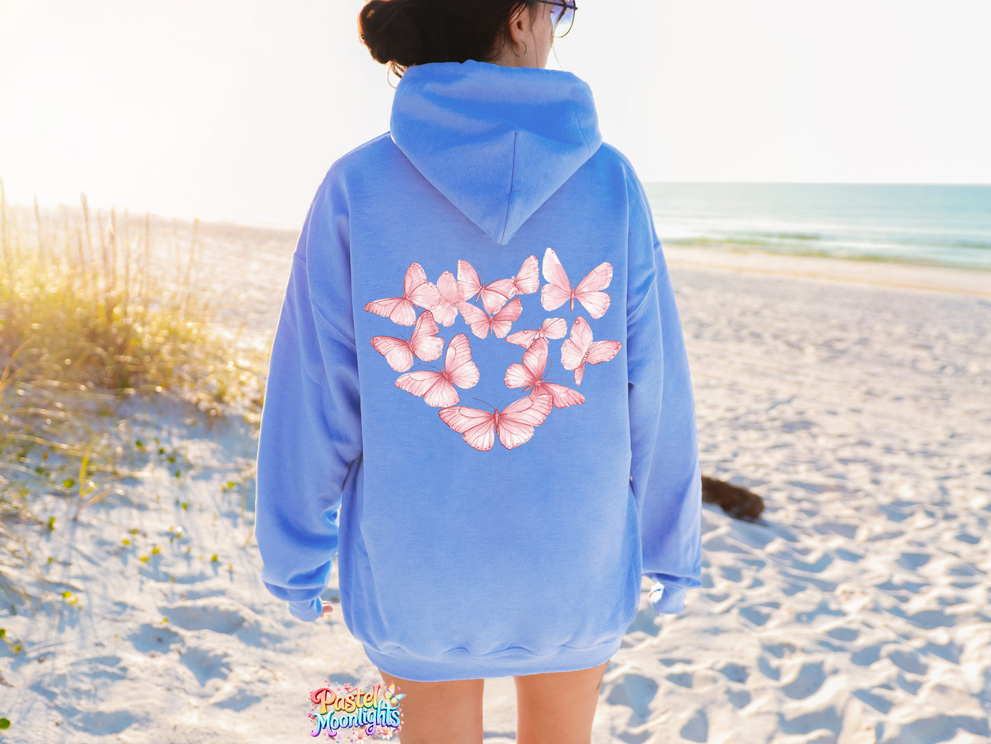 Pink Butterfly Design 25 DTF Print Ready to Press