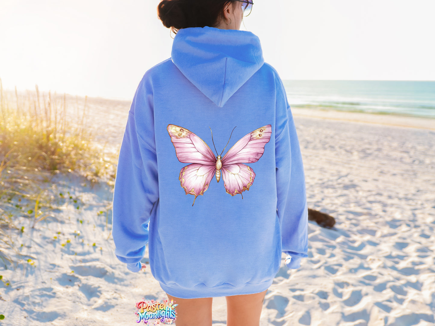 Pink Butterfly Design 2 DTF Print Ready to Press