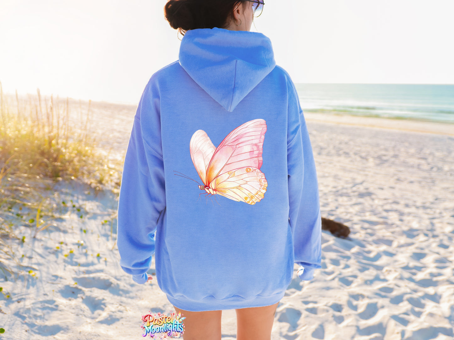 Pink Butterfly Design 24 DTF Print Ready to Press