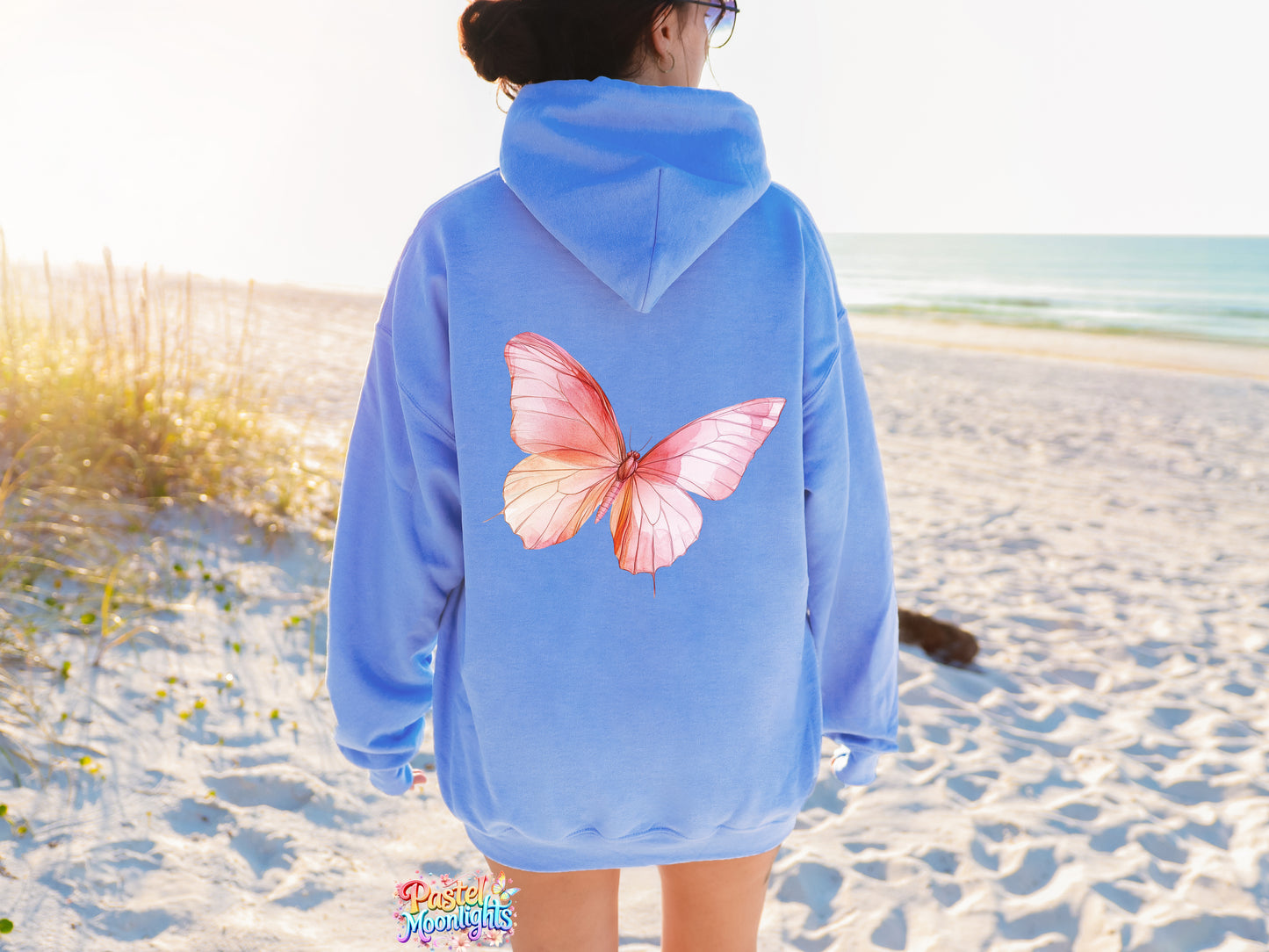 Pink Butterfly Design 23 DTF Print Ready to Press