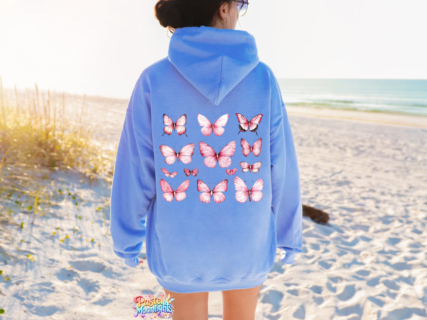 Pink Butterfly Design 19 DTF Print Ready to Press