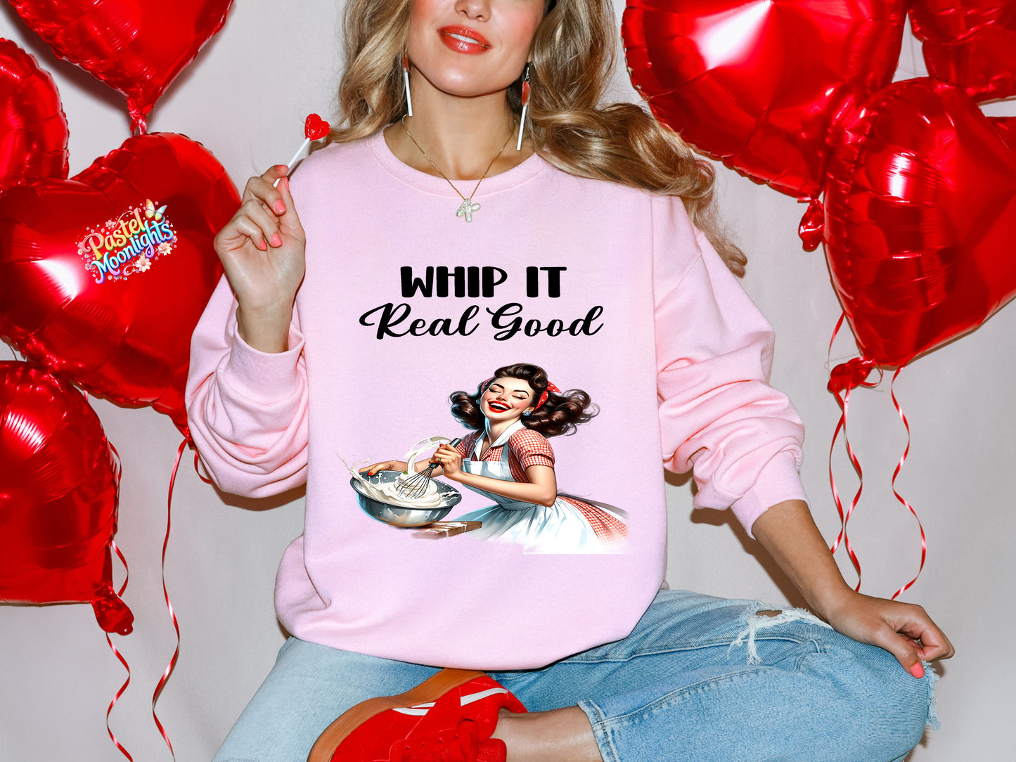 Retro Woman Kitchen 14 DTF Print Ready to Press