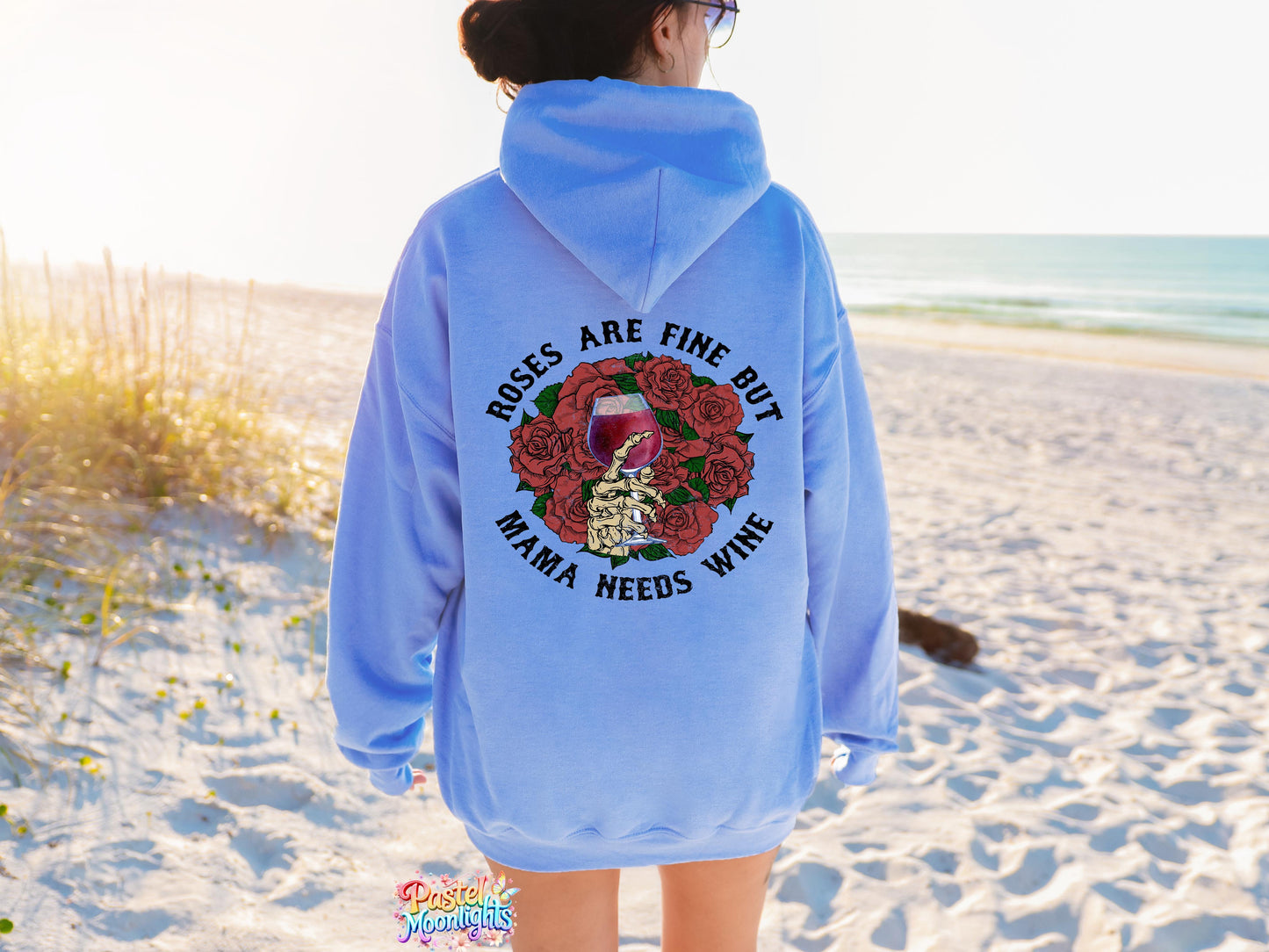 Roses Are Fine But Mama Needs Wine DTF Print Ready to Press