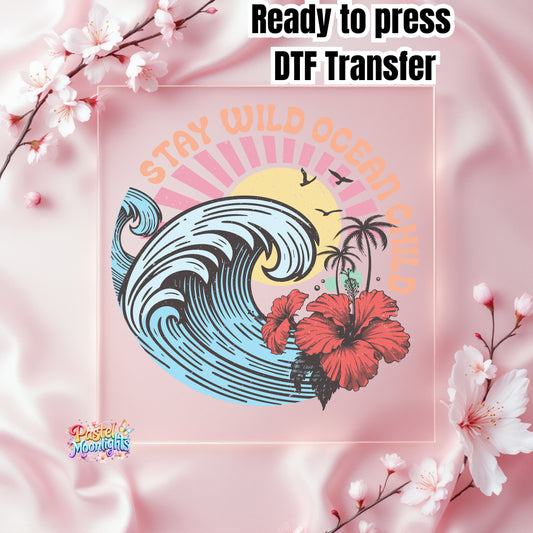 10-Vintage Summer DTF Print Ready to Press