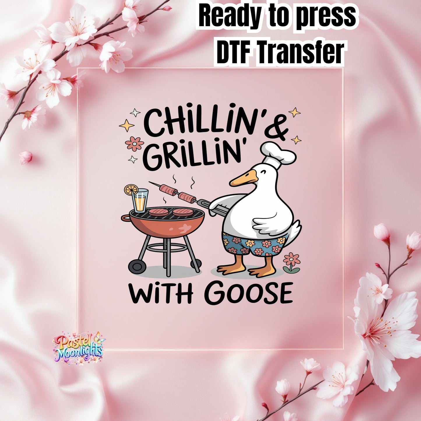 Silly Goose Design 3 DTF Print Ready to Press