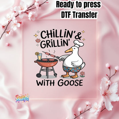 Silly Goose Design 3 DTF Print Ready to Press