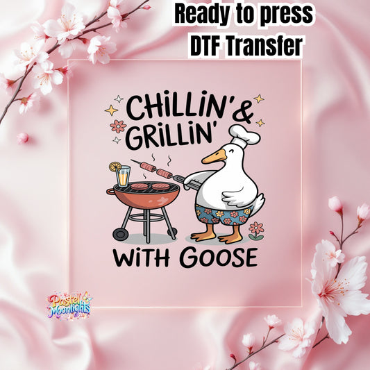 Silly Goose Design 3 DTF Print Ready to Press