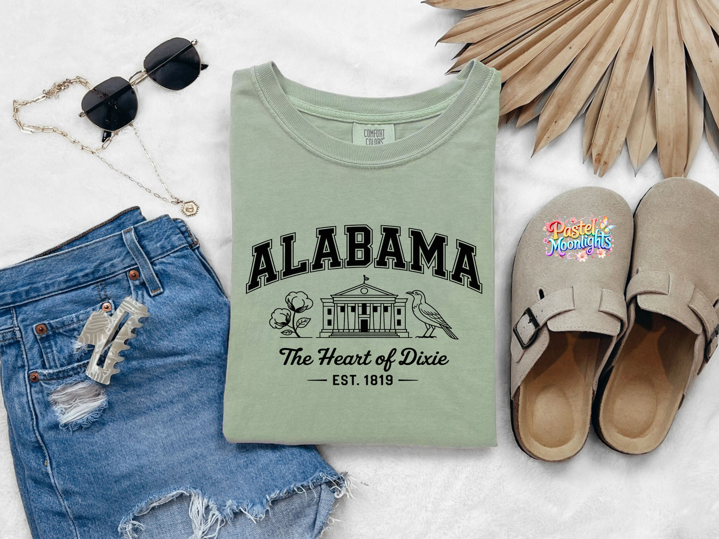 Alabama The Heart of Dixie  DTF Print Ready to Press