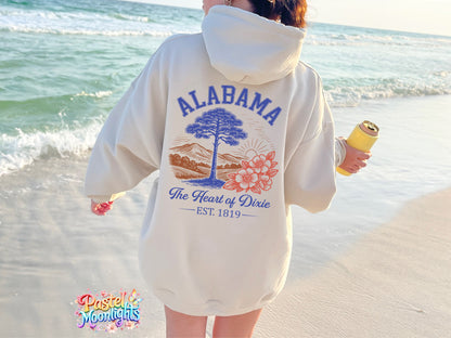 Alabama – The Heart of Dixie  DTF Print Ready to Press