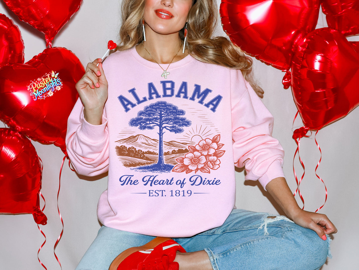 Alabama – The Heart of Dixie  DTF Print Ready to Press