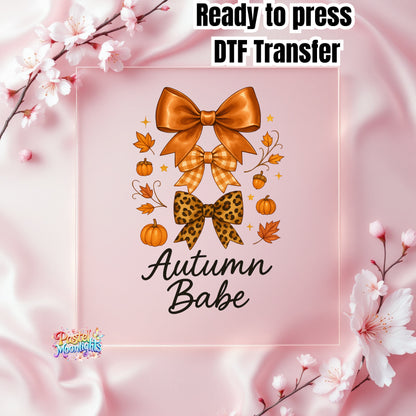 Autumn Babe DTF Print Ready to Press