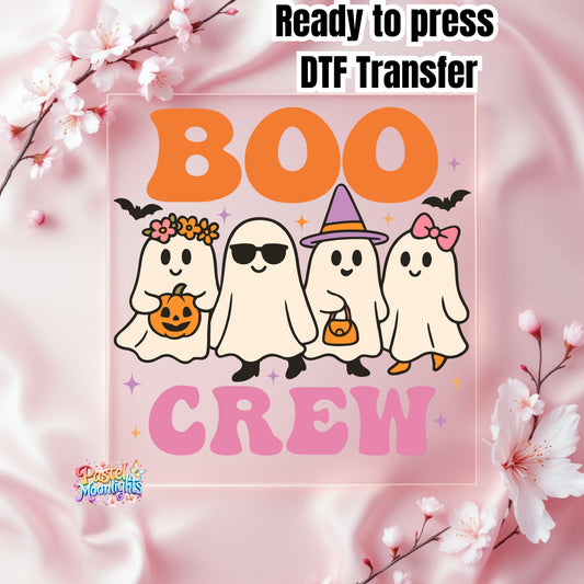 BOO Crew DTF Print Ready to Press