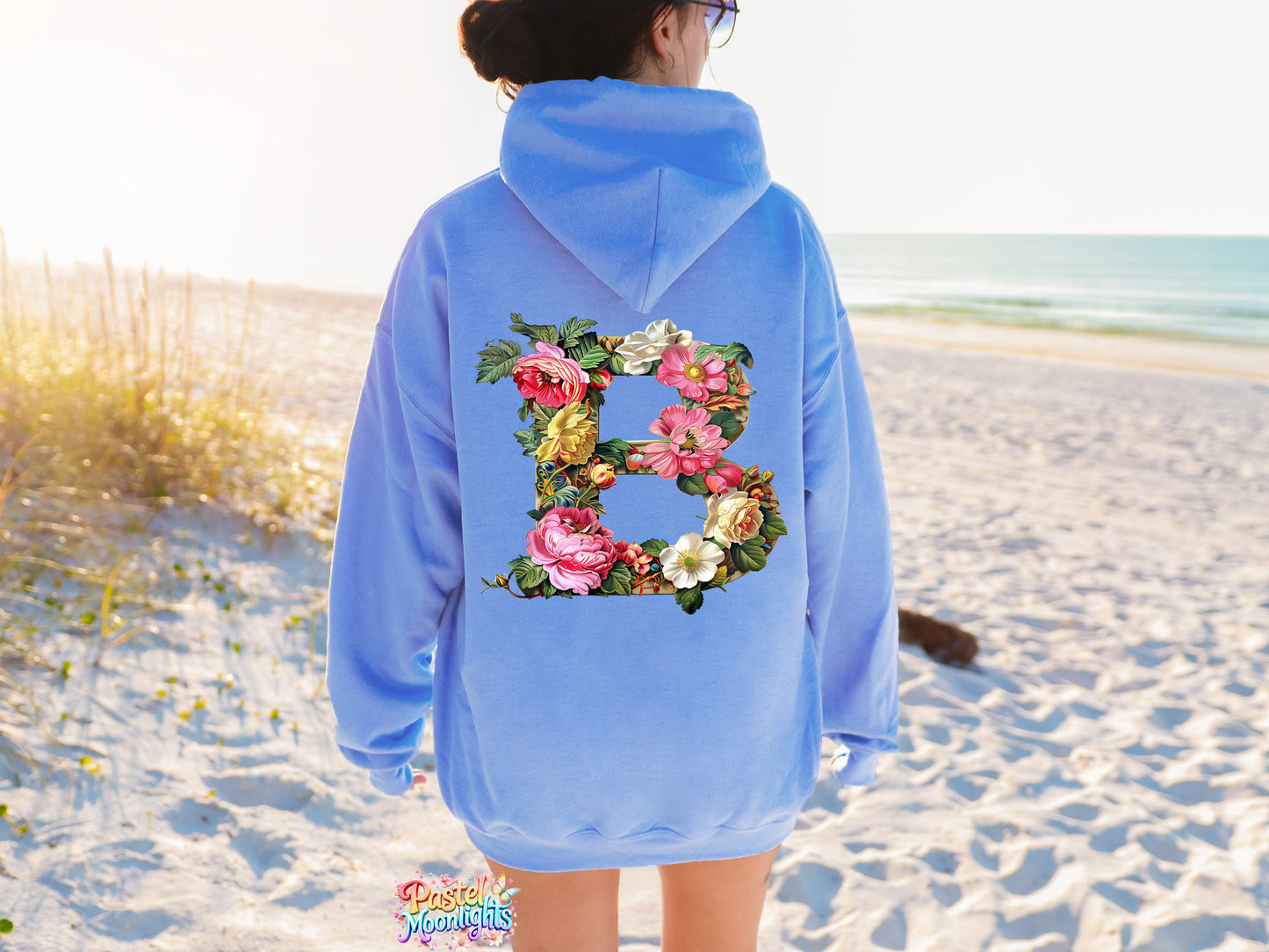 Flower Letter Design B DTF Print Ready to Press