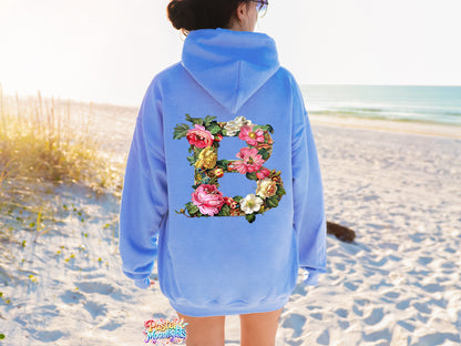 Flower Letter Design B DTF Print Ready to Press