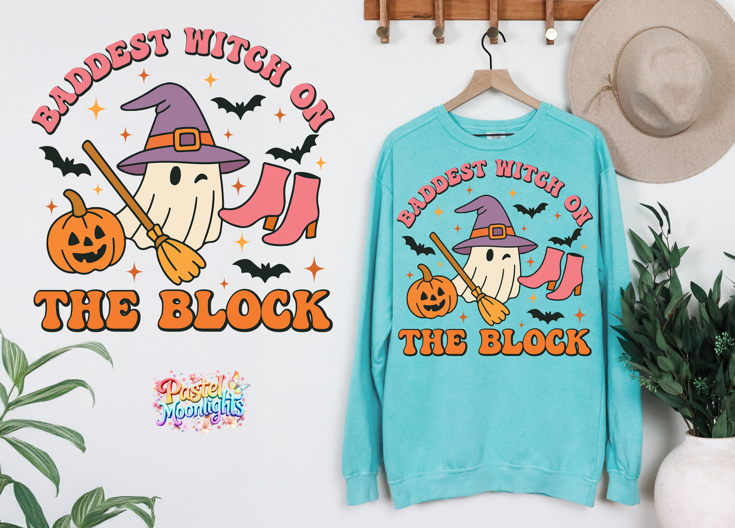 Baddest Witch on the Block DTF Print Ready to Press