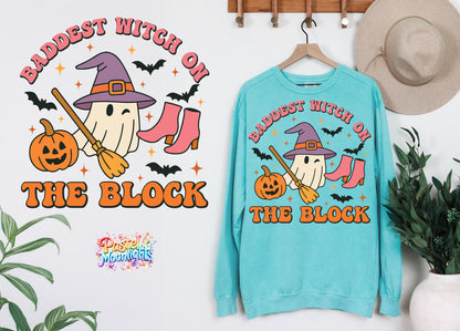 Baddest Witch on the Block DTF Print Ready to Press