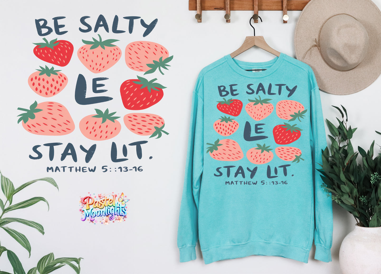 Be Salty Stay Lit DTF Print Ready to Press