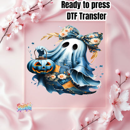 Blue Ghost Design 11 DTF Print Ready to Press