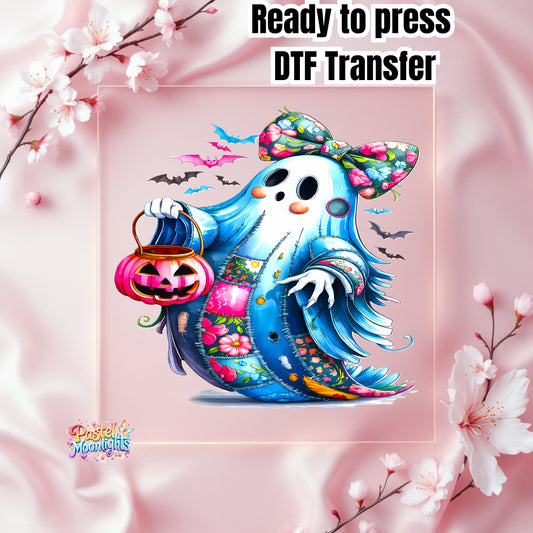 Blue Ghost Design 12 DTF Print Ready to Press