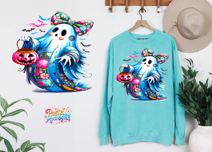 Blue Ghost Design 12 DTF Print Ready to Press