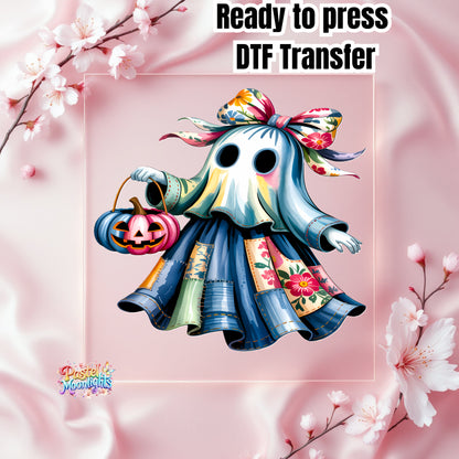 Blue Ghost Design 13 DTF Print Ready to Press