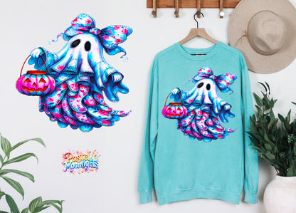 Blue Ghost Design 3 DTF Print Ready to Press