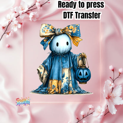 Blue Ghost Design 5 DTF Print Ready to Press