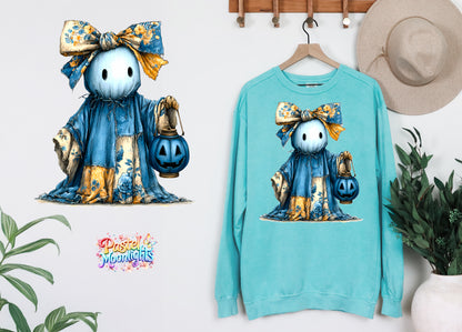 Blue Ghost Design 5 DTF Print Ready to Press