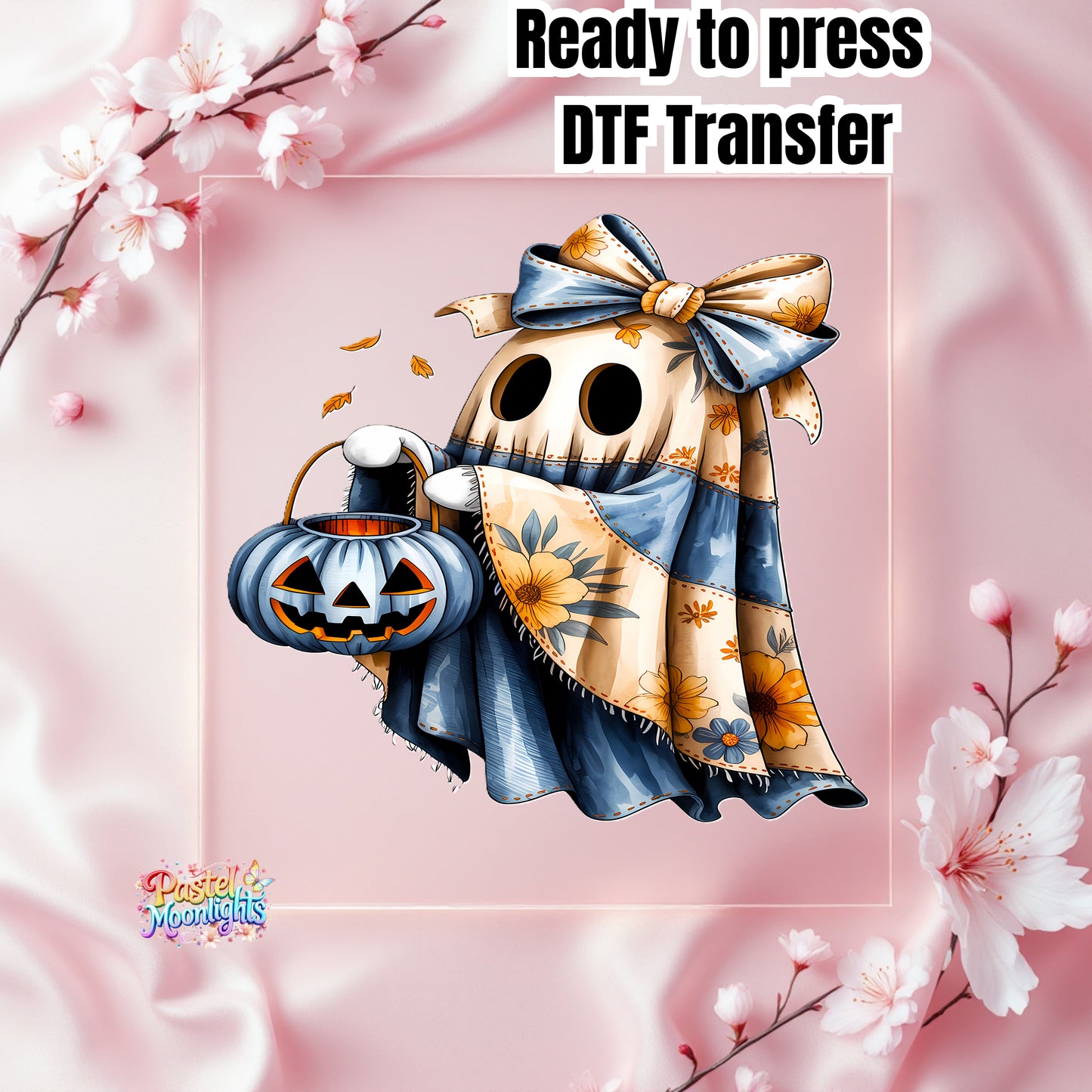 Blue Ghost Design 6 DTF Print Ready to Press