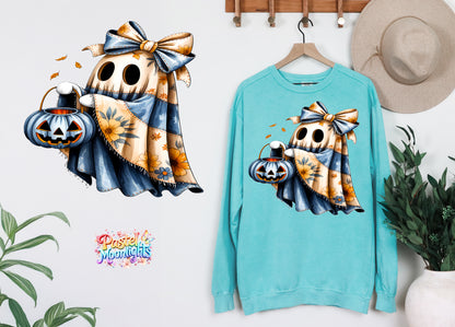 Blue Ghost Design 6 DTF Print Ready to Press