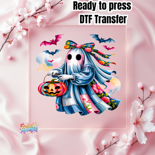 Blue Ghost Design 8 DTF Print Ready to Press