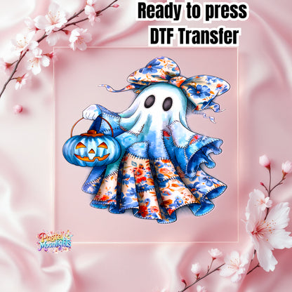 Blue Ghost Design 9 DTF Print Ready to Press