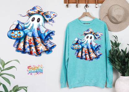 Blue Ghost Design 9 DTF Print Ready to Press