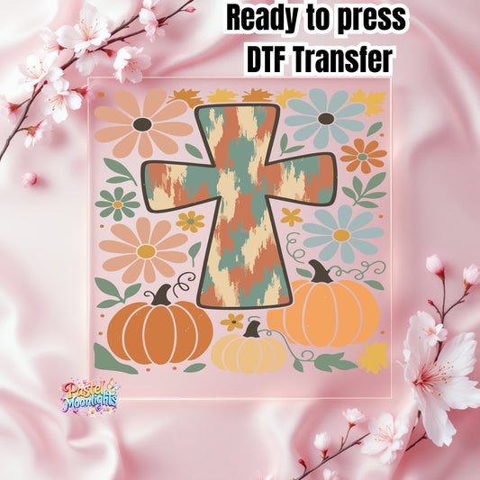 Boho Christian Fall Design 17 DTF Print Ready to Press