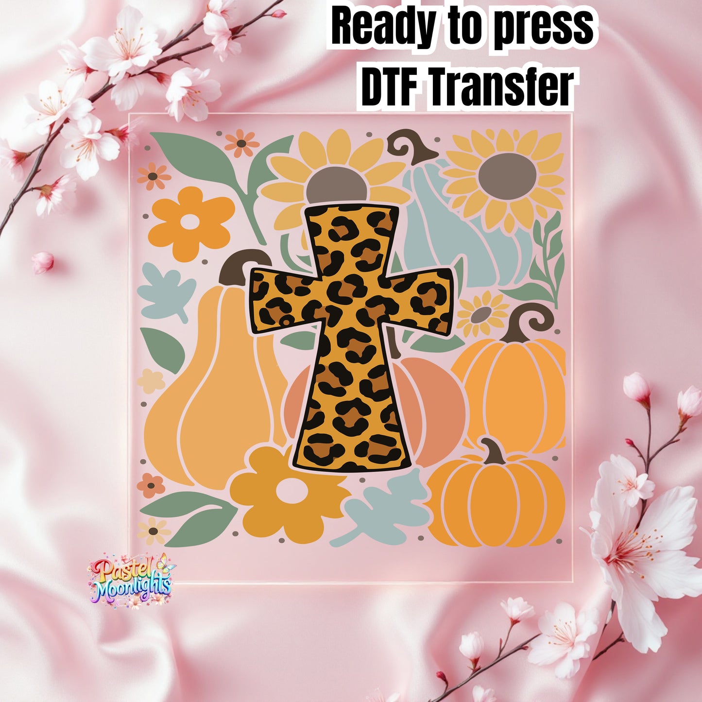 Boho Christian Fall Design 18 DTF Print Ready to Press