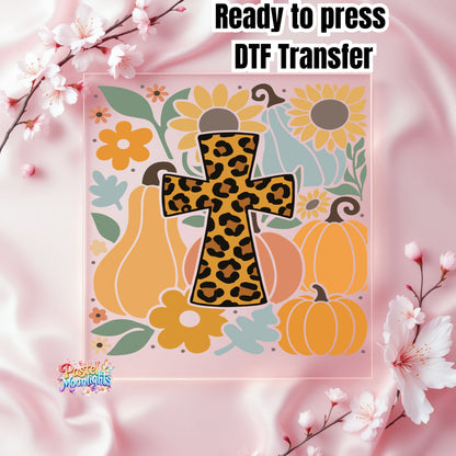 Boho Christian Fall Design 18 DTF Print Ready to Press
