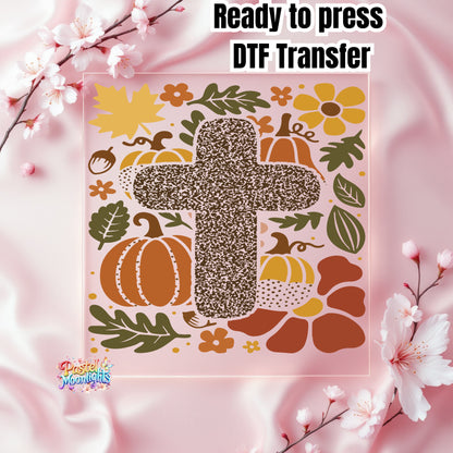 Boho Christian Fall Design 21 DTF Print Ready to Press