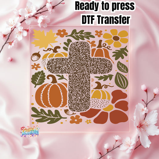 Boho Christian Fall Design 21 DTF Print Ready to Press