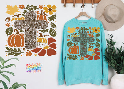 Boho Christian Fall Design 21 DTF Print Ready to Press