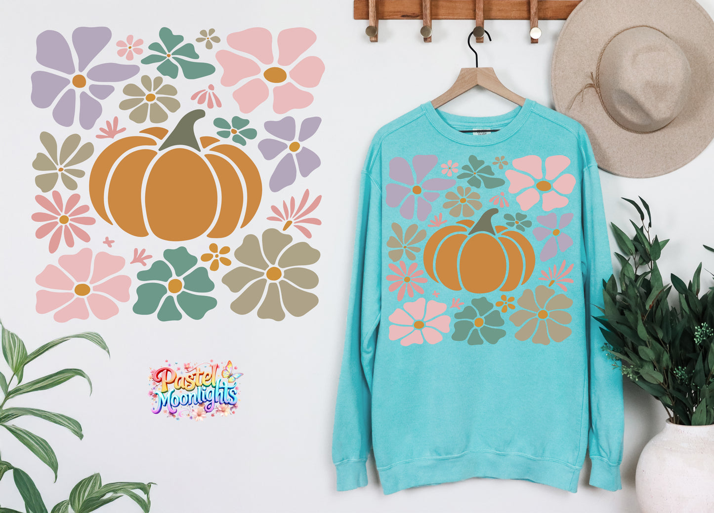 Boho Christian Fall Design 22 DTF Print Ready to Press