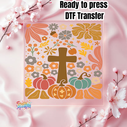 Boho Christian Fall Design 24 DTF Print Ready to Press