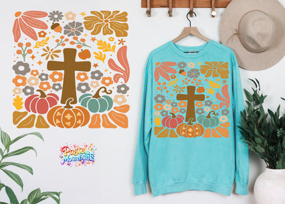 Boho Christian Fall Design 24 DTF Print Ready to Press